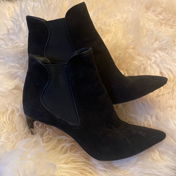 Gently used Pair of Tory Burch heeled boots - Picture 1 of 3